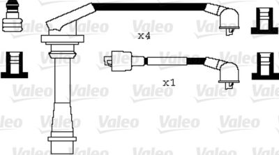 Комплект проводов зажигания VALEO 346078 для DAIHATSU APPLAUSE