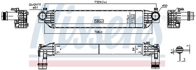 INTERCOOLER COMPRESOR NISSENS 961558 1