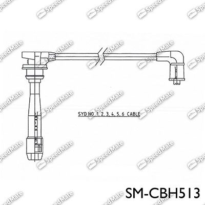 Комплект проводов зажигания SpeedMate SM-CBH513 для KIA MAGENTIS