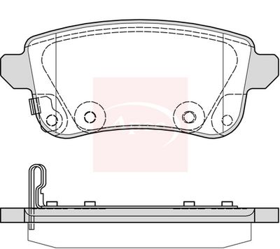 APEC Brake Pad Set, disc brake PAD2389