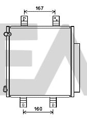EACLIMA 30C19009 Радиатор кондиционера  для SUBARU  (Субару Жуст)