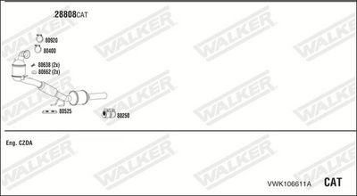 ABGASANLAGE WALKER VWK106611A