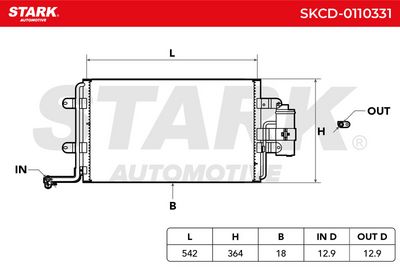 кондензатор, климатизация STARK SKCD-0110331