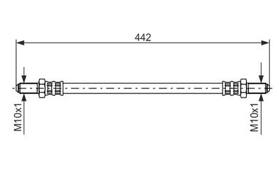 BOSCH 1 987 476 469 Тормозной шланг  для ALFA ROMEO GTV (Альфа-ромео Гтв)