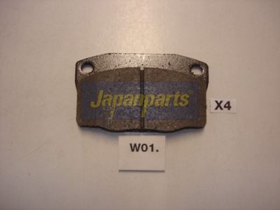 JAPANPARTS Stabdžių trinkelių rinkinys, diskinis stabdys