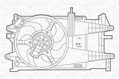MAGNETI MARELLI 069422044010 Вентилятор системы охлаждения двигателя  для FIAT IDEA (Фиат Идеа)