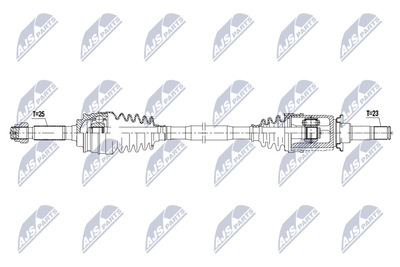Приводной вал NTY NPW-CH-094 для JEEP COMPASS