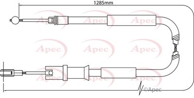 Cable Pull, parking brake APEC CAB1293