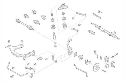 RADAUFHäNGUNG DELPHI OEAUDI000013361F