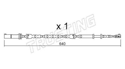 SENZOR DE AVERTIZARE UZURA PLACUTE DE FRANA