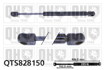 QUINTON HAZELL QTS828150 Амортизатор багажника и капота  для CHEVROLET (Шевроле)