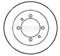 BORG & BECK BBD5731S Тормозные диски для HYUNDAI LANTRA II (J-2) 1.8 16V