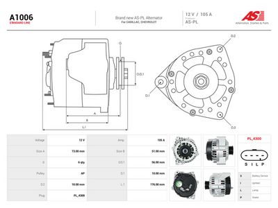 Alternator AS-PL A1006