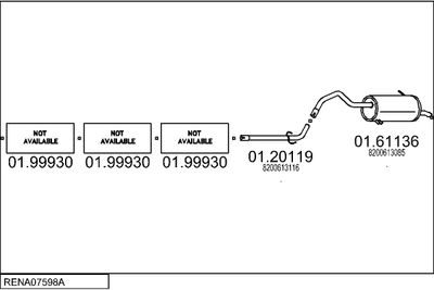 SISTEM DE ESAPAMENT MTS RENA07598A029949