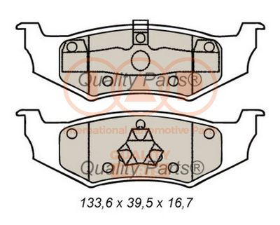 Комплект тормозных колодок, дисковый тормоз IAP QUALITY PARTS 704-02032 для CHRYSLER 300M