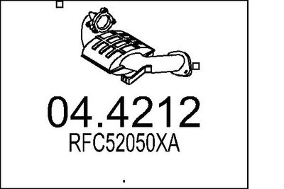 Катализатор MTS 04.4212 для MAZDA 6