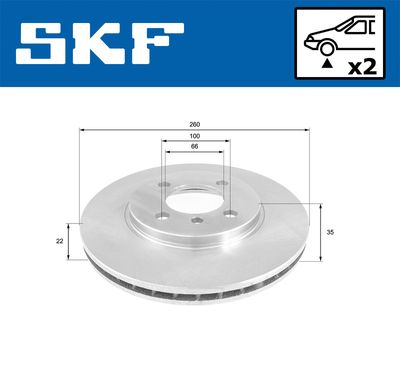 DISC FRANA SKF VKBD80609V2 1