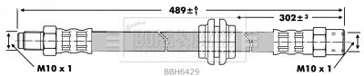 спирачен маркуч BORG & BECK BBH6429