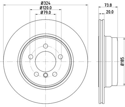 спирачен диск MINTEX MDC2787C