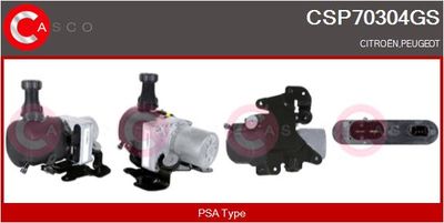 Гидравлический насос, рулевое управление CASCO CSP70304GS для CITROËN C6