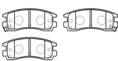 Комплект тормозных колодок, дисковый тормоз HSB GOLD HP5216 для CADILLAC DEVILLE