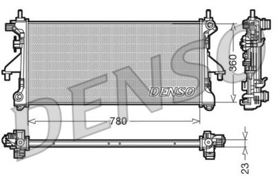 DENSO DRM21100 Радиатор охлаждения двигателя  для PEUGEOT BOXER (Пежо Боxер)