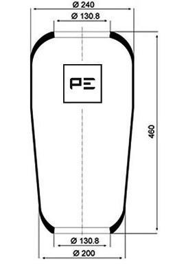 PE Automotive Federbalg, Luftfederung (084.018-70A)