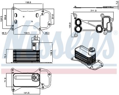 ÖLKüHLER MOTORöL NISSENS 91577 4