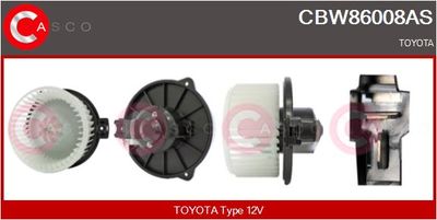 Вентилятор салона CASCO CBW86008AS для TOYOTA COROLLA
