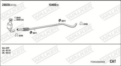 SISTEM DE ESAPAMENT WALKER FOK030840A
