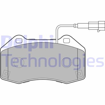 Комплект тормозных колодок, дисковый тормоз DELPHI LP2280 для ALFA ROMEO 4C