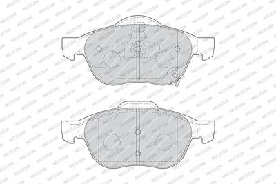 Remblokken set Voor (met extra's  met slot), past: TOYOTA AVENSIS, COROLLA 1.4-2.0D 05.97-02.03
