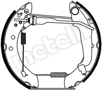 METELLI 51-0173 Ремкомплект барабанных колодок  для NISSAN MICRA II (K11) 1.0 i 16V