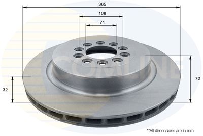 COMLINE ADC1276V Тормозные диски  для JAGUAR S-TYPE II (X200) R 4,2 V8