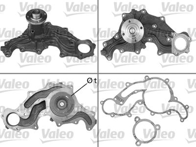 Водяной насос, охлаждение двигателя VALEO 506158 для FORD SCORPIO