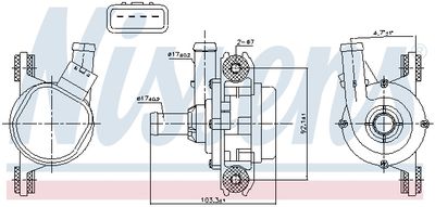 POMPă DE APă RăCIRE MOTOR NISSENS 831385