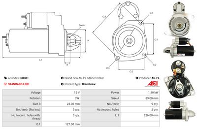 STARTER AS-PL S0381 4