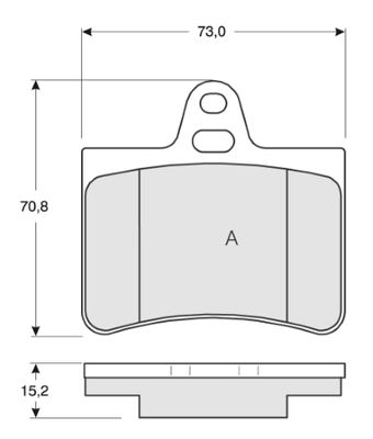 BREMSBELAGSATZ SCHEIBENBREMSE MTR MT686 0