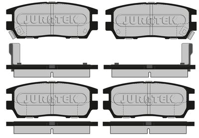 Комплект тормозных колодок, дисковый тормоз JURATEK JCP804 для MITSUBISHI L400