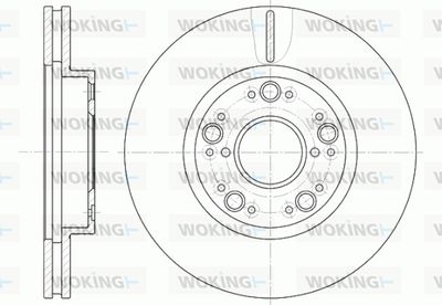 WOKING D61251.10 Тормозные диски  для LEXUS LS (Лексус Лс)