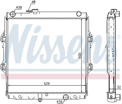 RADIATOR RACIRE MOTOR NISSENS 64598A 5