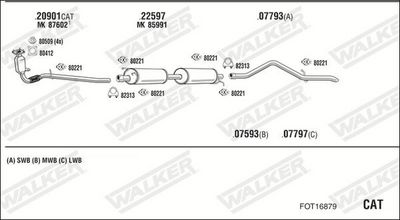 ABGASANLAGE WALKER FOT16879