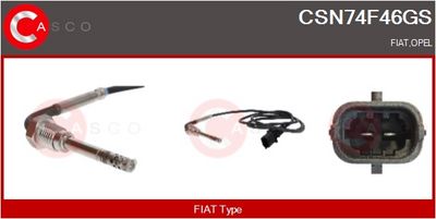 SENZOR TEMPERATURA GAZE EVACUARE CASCO CSN74F46GS