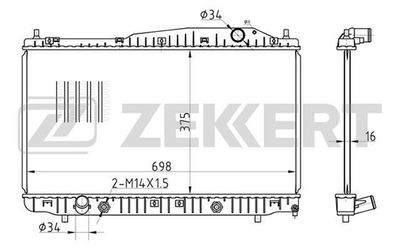 ZEKKERT MK-1452 Крышка радиатора  для DAEWOO  (Деу Магнус)