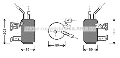 Осушитель, кондиционер AVA QUALITY COOLING FDD312 для FORD COURIER