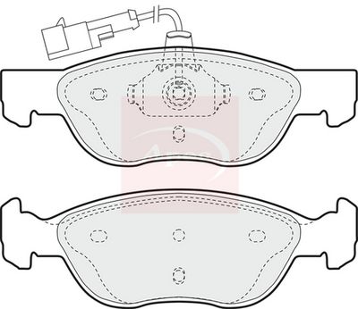 APEC Brake Pad Set, disc brake PAD893