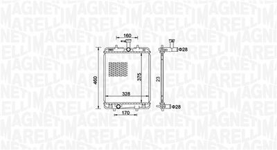 RADIATOR RACIRE MOTOR MAGNETI MARELLI 350213151500 1