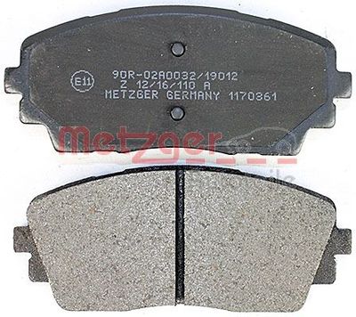 BREMSBELAGSATZ SCHEIBENBREMSE METZGER AUTOTEILE 1170361 3