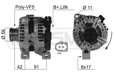 Генератор WILMINK GROUP WG2011912 для VOLVO C70