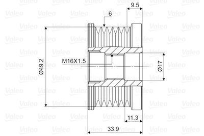 SISTEM ROATA LIBERA GENERATOR VALEO 588056 1